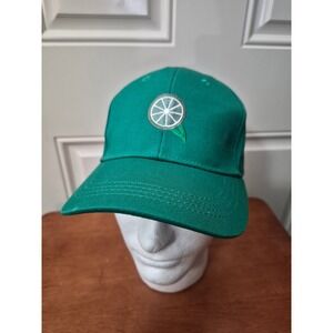 Deep Eddy Vodka Green Baseball Hat Embroidered Lime Slice Logo Adjustable Cap